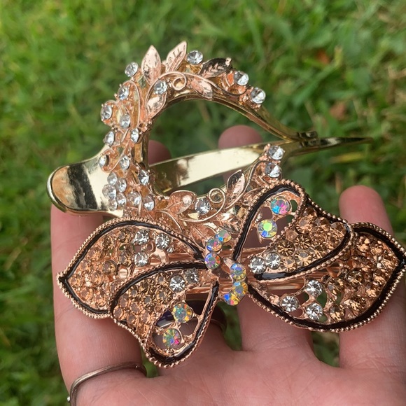 2 EXTRA LARGE ROSE GOLD HAIR CLIPS - Picture 5 of 5